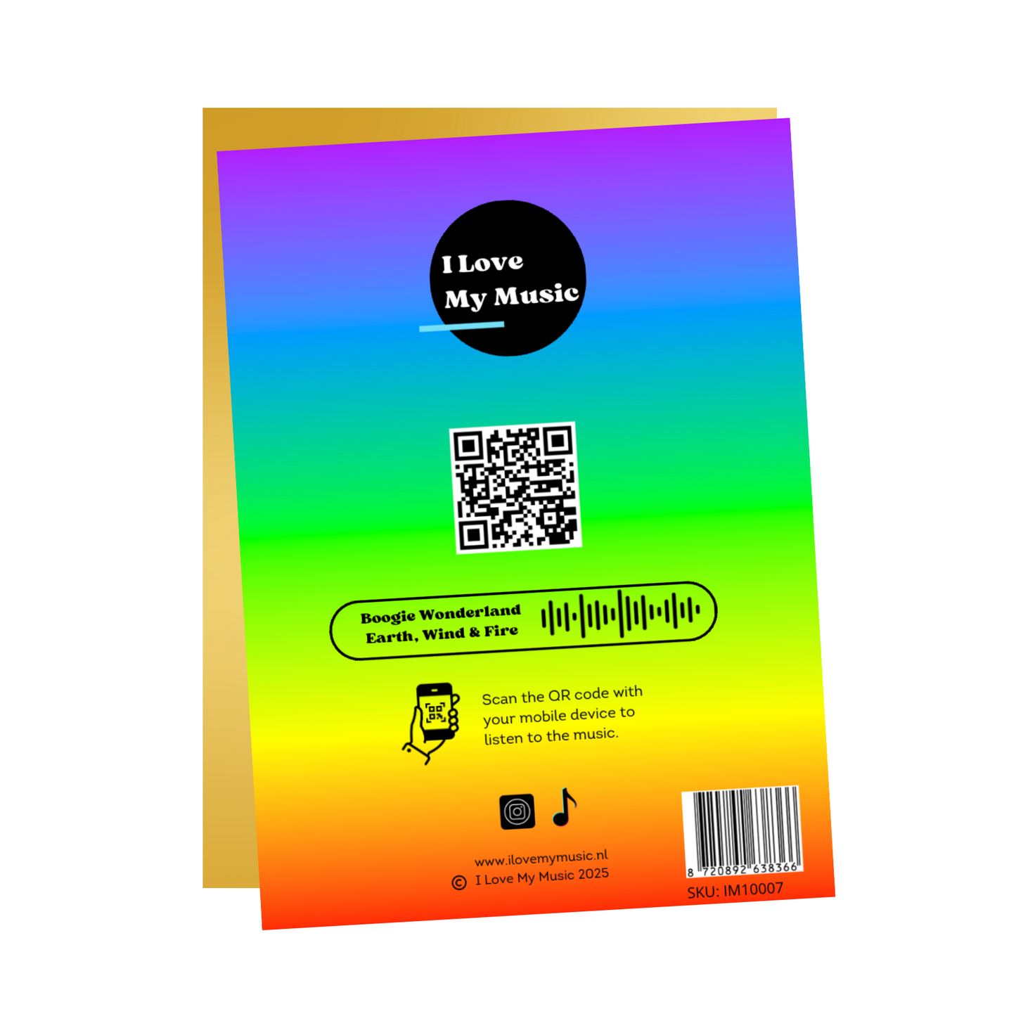 Boogie Wonderland Music Card