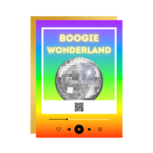 Boogie Wonderland Music Card