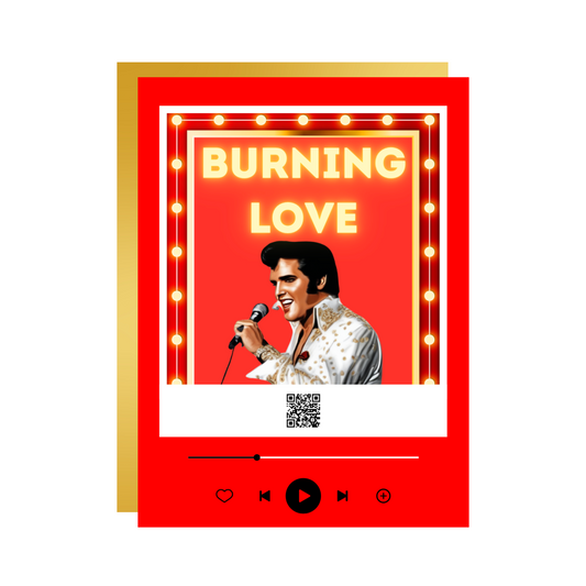 Burning Love Music Card