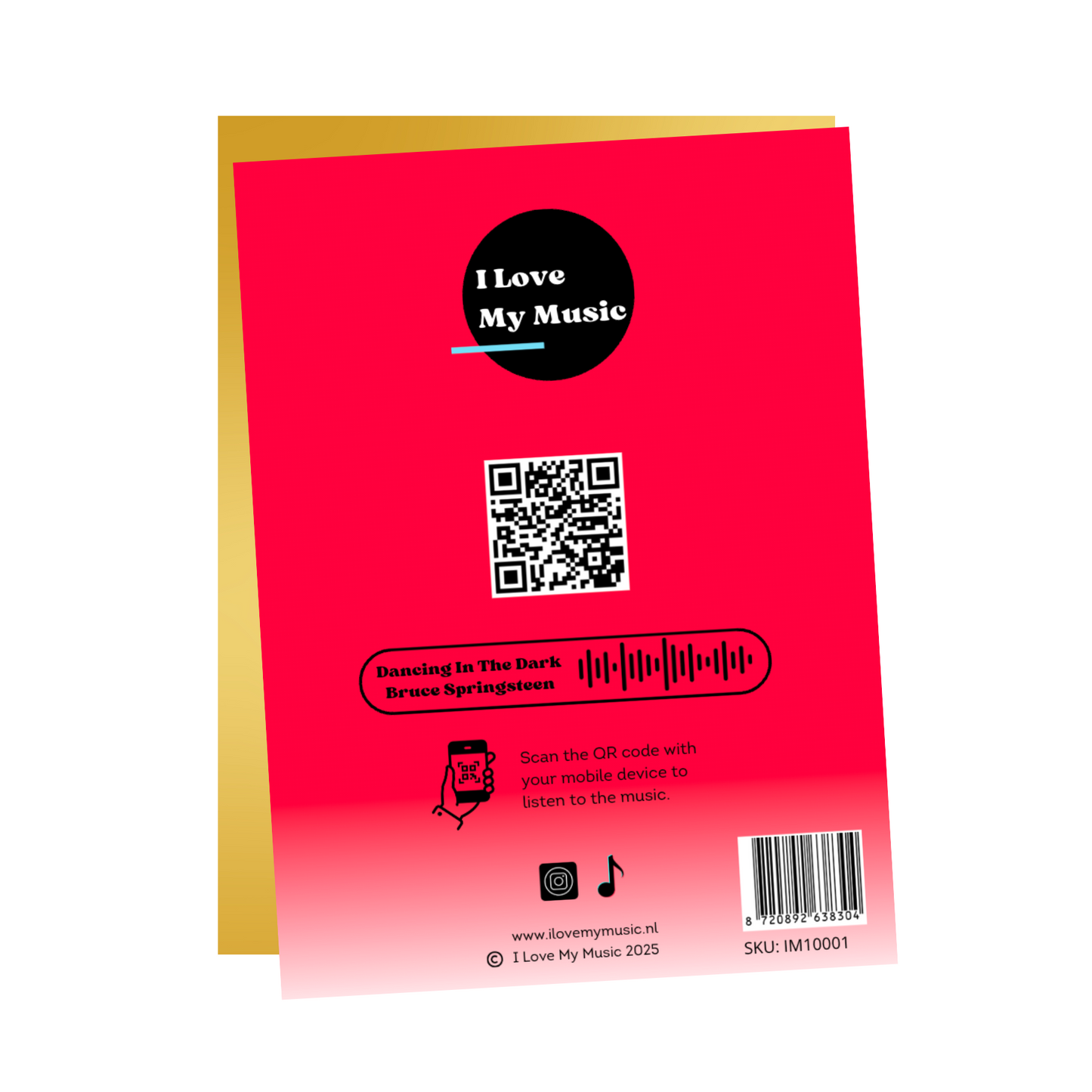 Dancing In The Dark Music Card