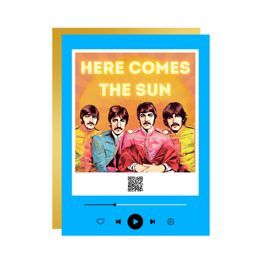 Here Comes The Sun Music Card